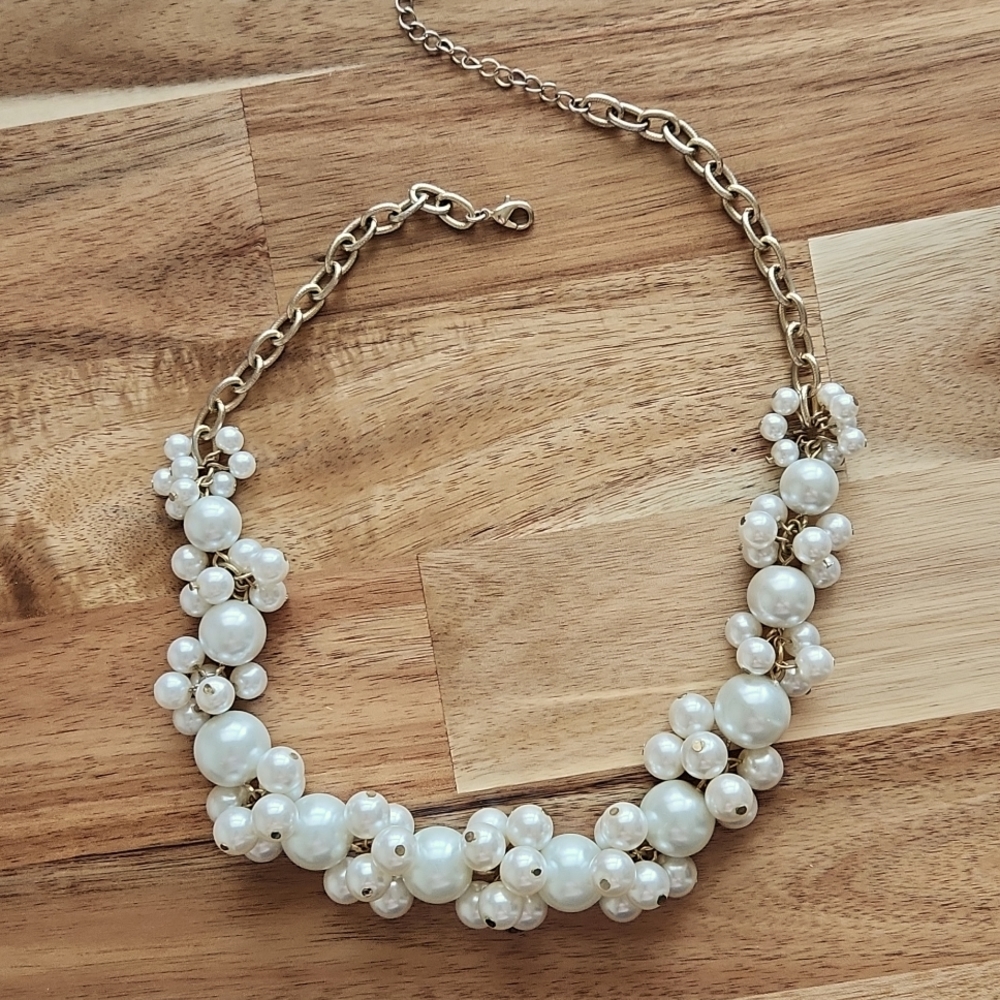 J. Crew cluster pearl necklace